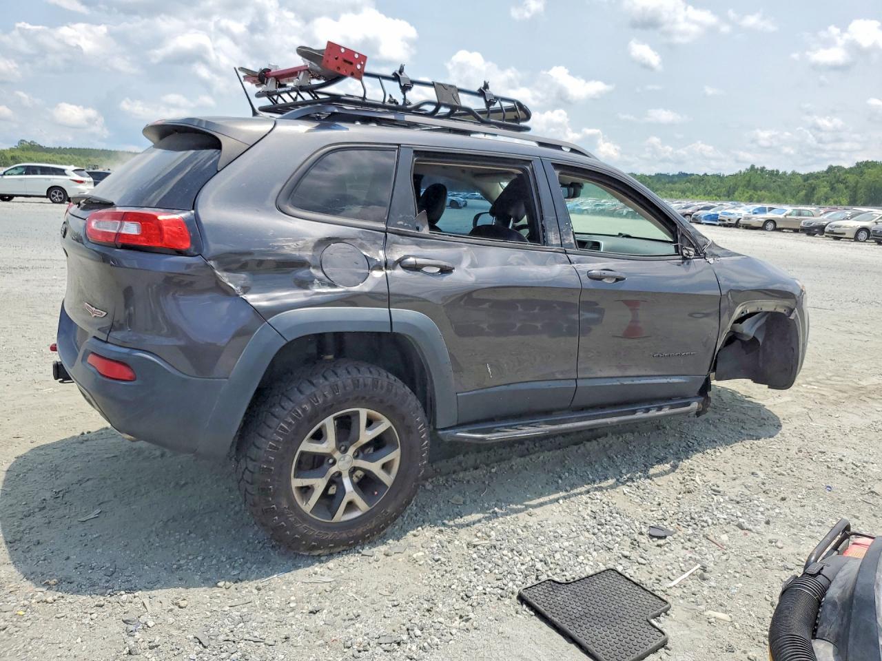 2015 Jeep Cherokee Trailhawk Charcoal vin: 1C4PJMBS8FW512855