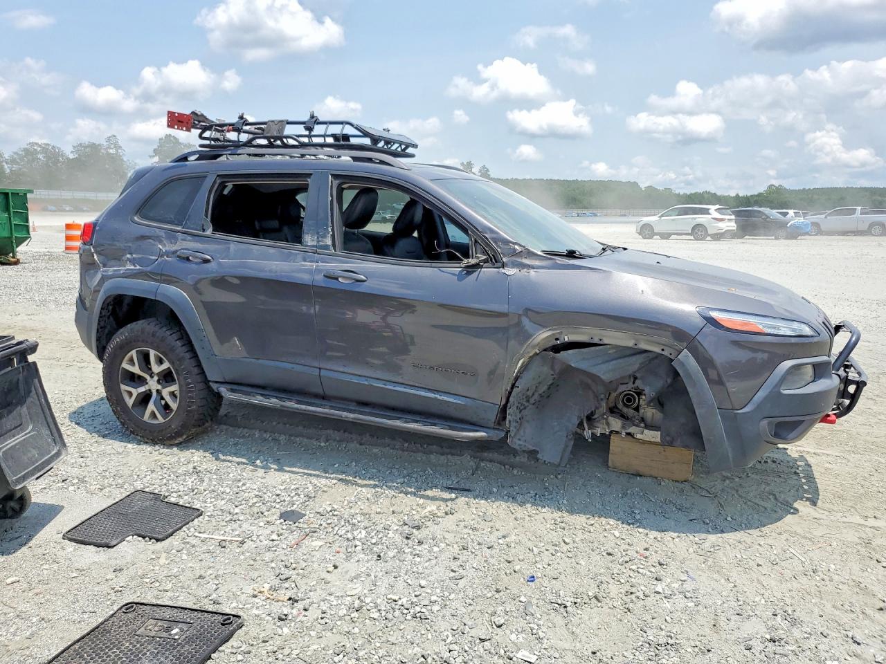 2015 Jeep Cherokee Trailhawk Charcoal vin: 1C4PJMBS8FW512855