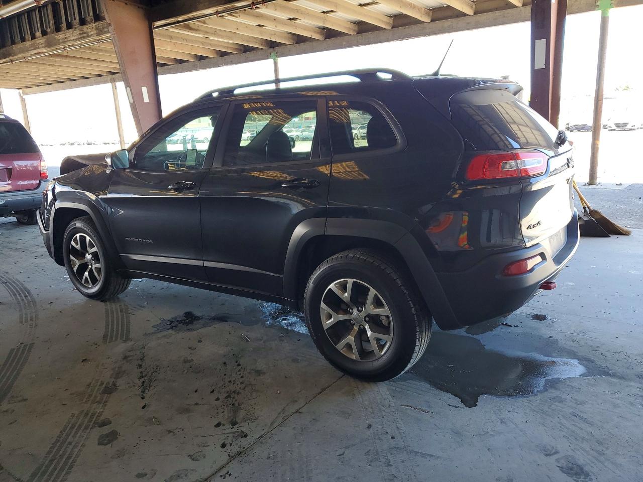 2015 Jeep Cherokee Trailhawk Black vin: 1C4PJMBS8FW667597