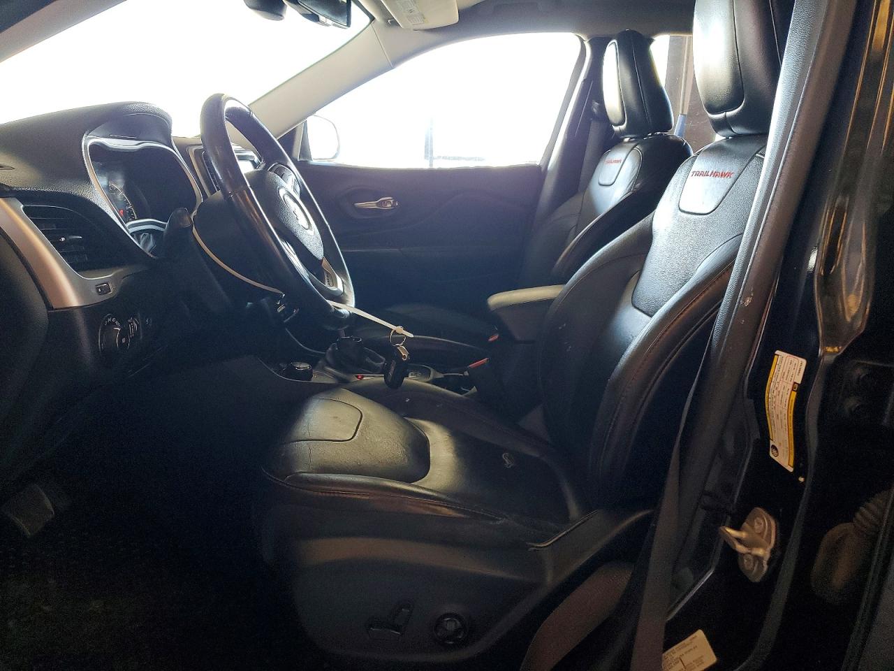 2015 Jeep Cherokee Trailhawk Black vin: 1C4PJMBS8FW667597