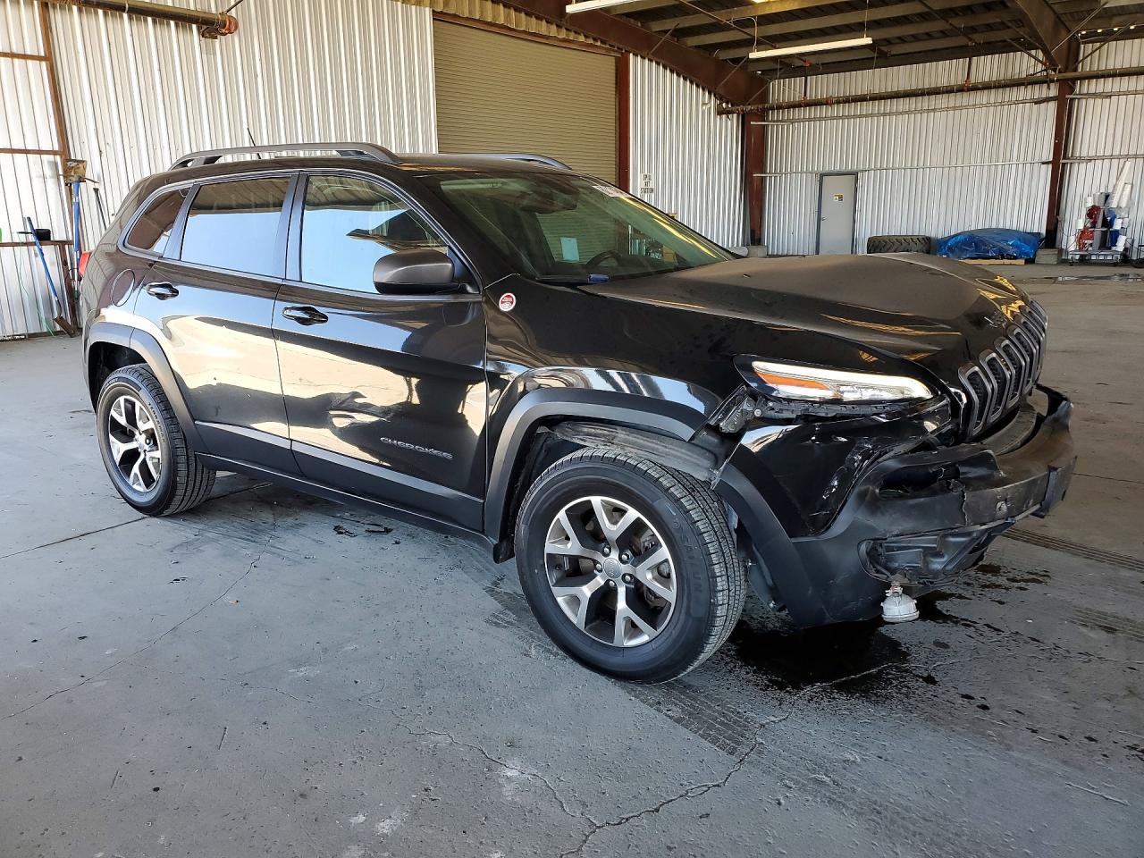 2015 Jeep Cherokee Trailhawk Black vin: 1C4PJMBS8FW667597