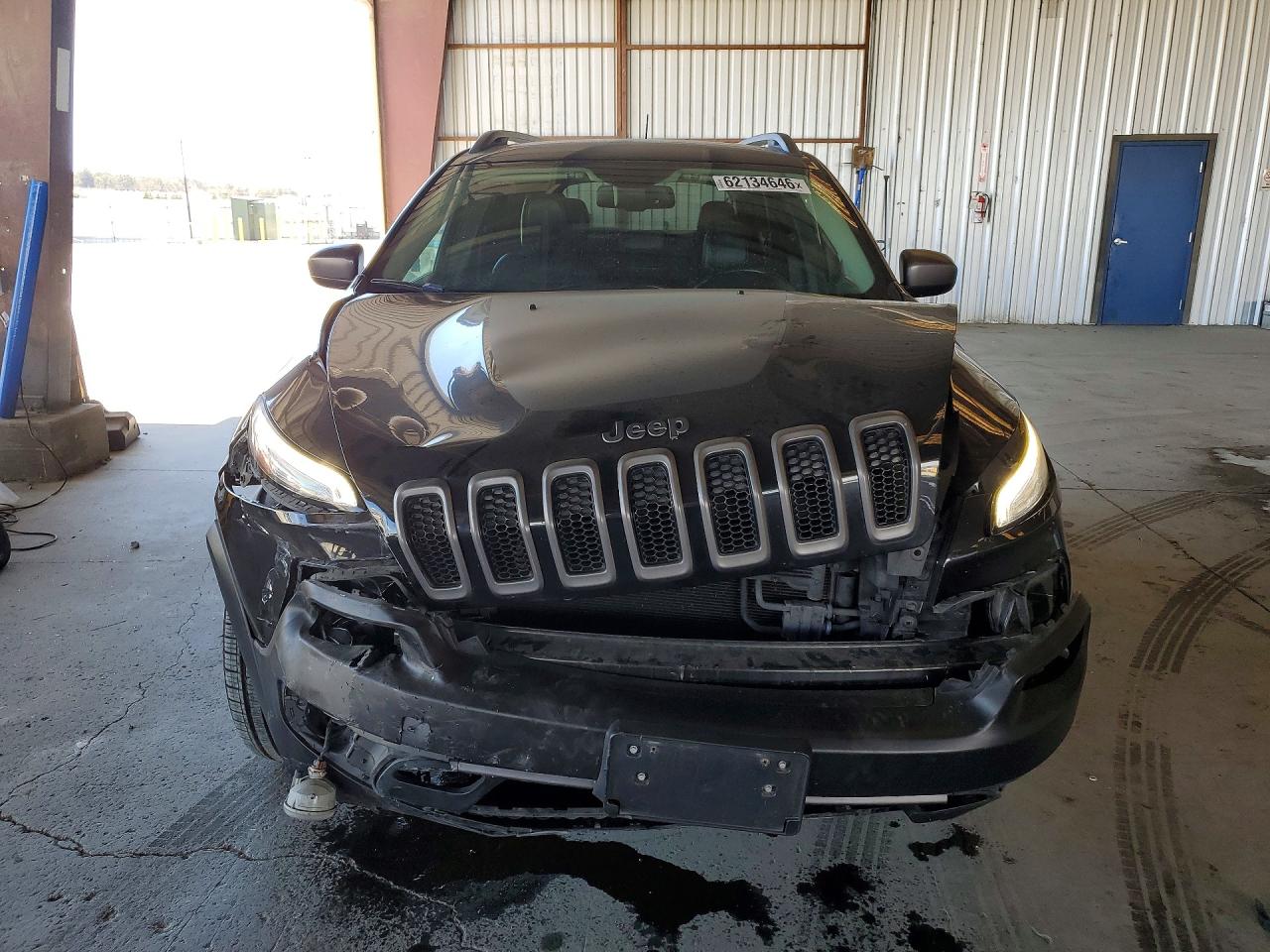 2015 Jeep Cherokee Trailhawk Black vin: 1C4PJMBS8FW667597