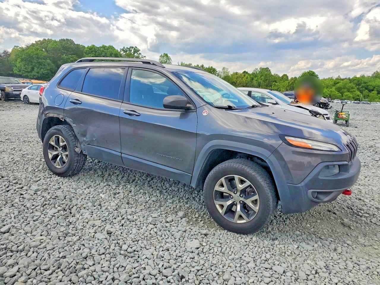 2015 Jeep Cherokee Trailhawk Угольный vin: 1C4PJMBS8FW786198