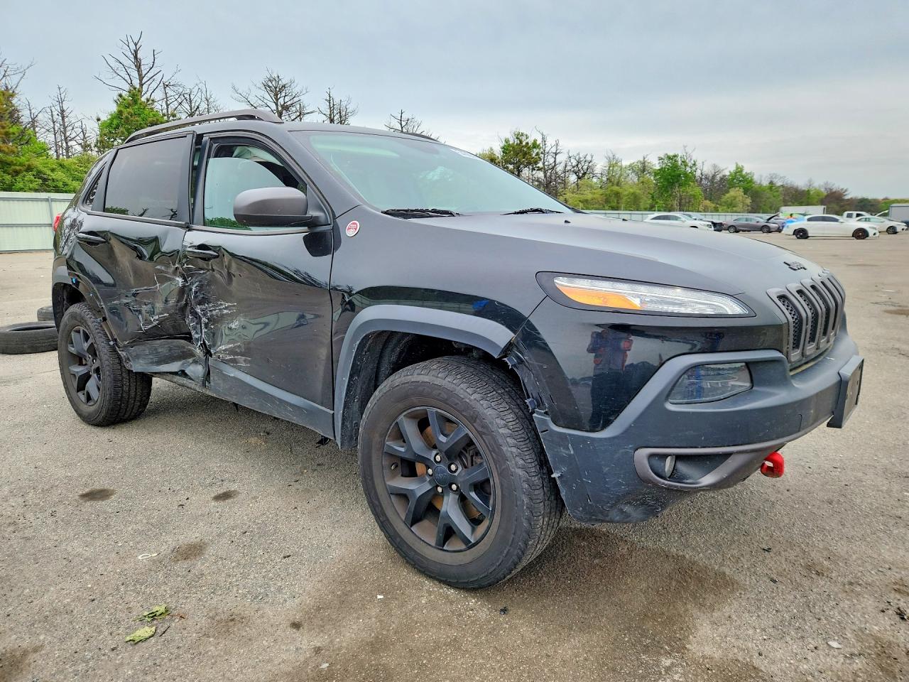 2016 Jeep Cherokee Trailhawk Black vin: 1C4PJMBS8GW345978