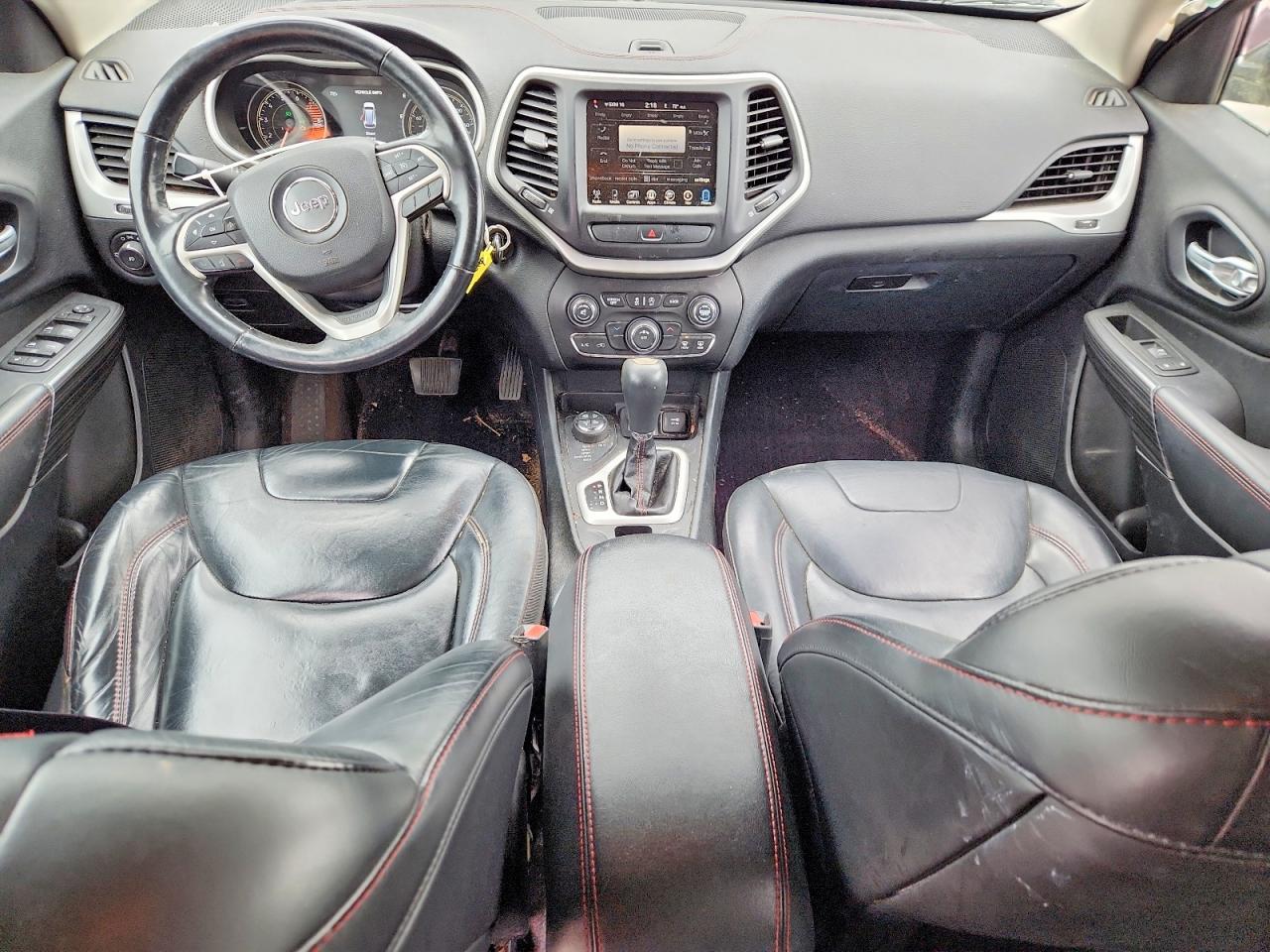 2016 Jeep Cherokee Trailhawk Black vin: 1C4PJMBS8GW345978