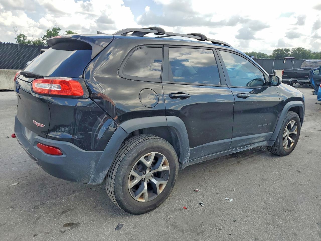 2017 Jeep Cherokee Trailhawk Black vin: 1C4PJMBS8HW589230