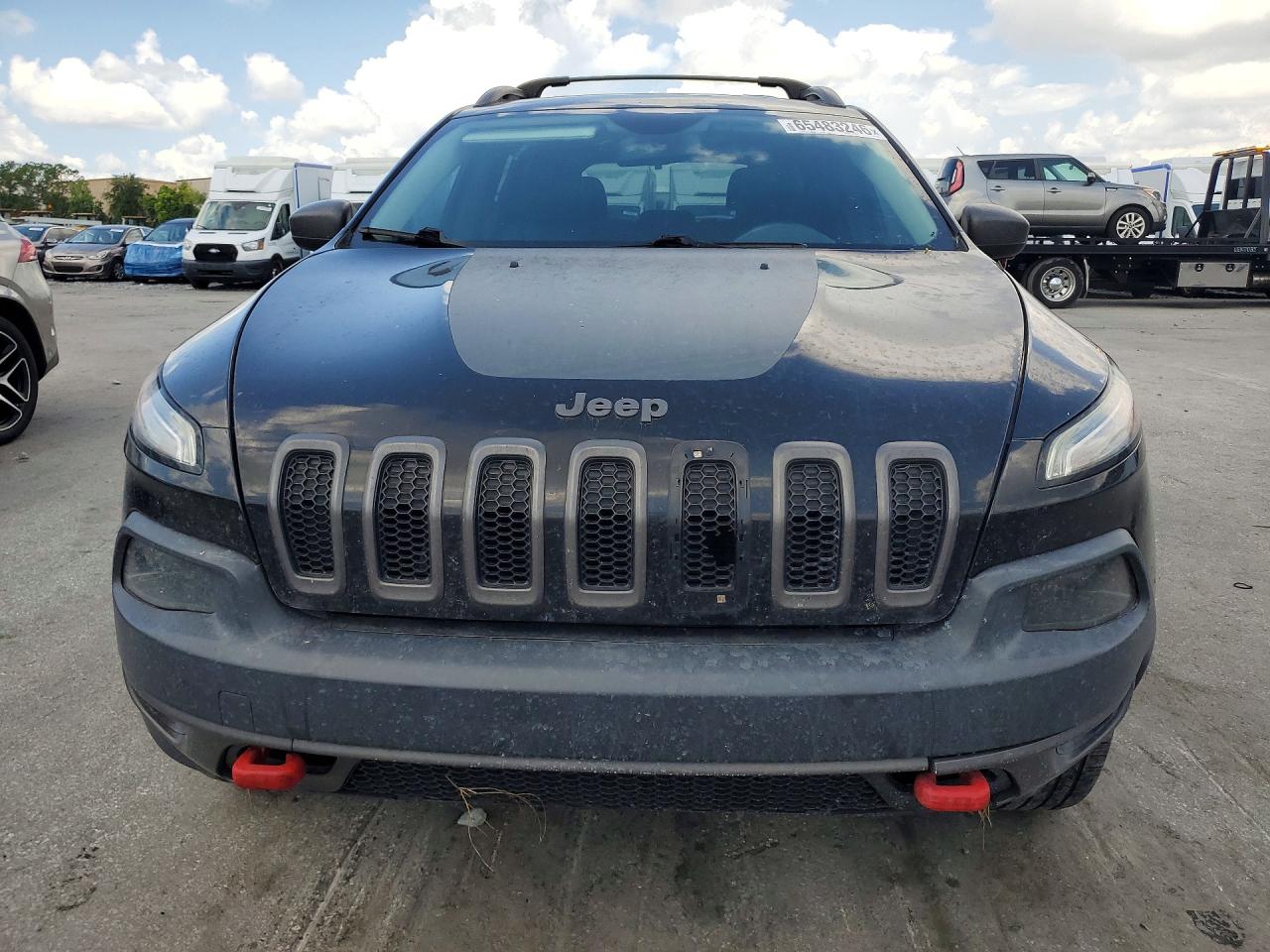 2017 Jeep Cherokee Trailhawk Black vin: 1C4PJMBS8HW589230