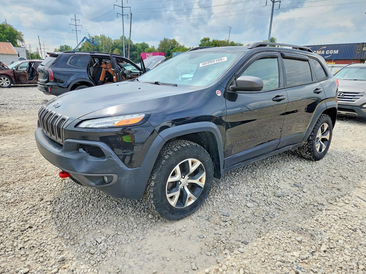 2014 Jeep Cherokee Trailhawk Черный vin: 1C4PJMBS9EW127884