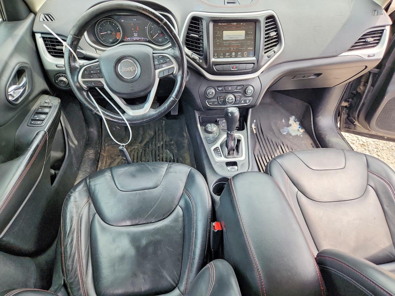2014 Jeep Cherokee Trailhawk Black vin: 1C4PJMBS9EW127884
