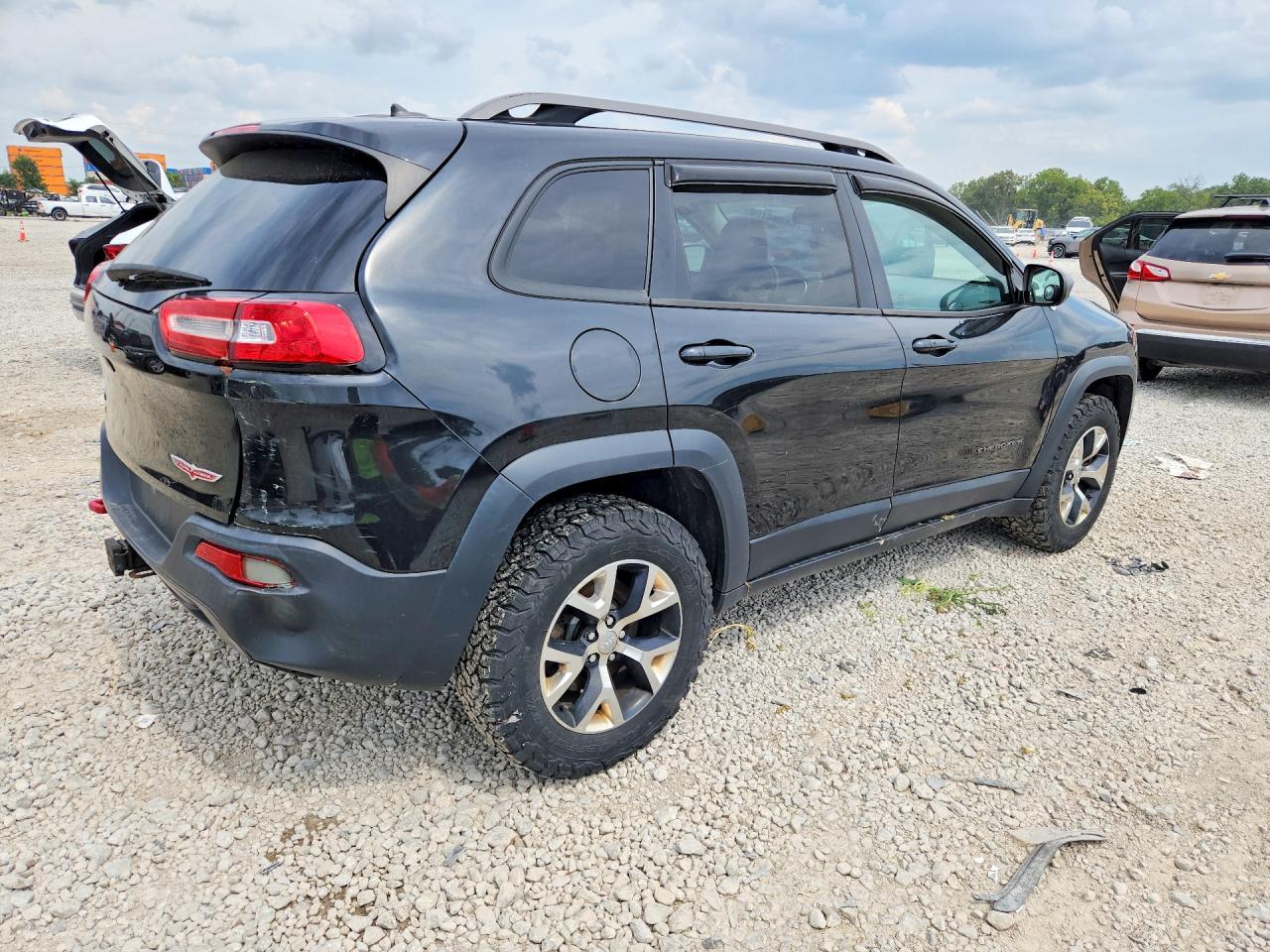 2014 Jeep Cherokee Trailhawk Black vin: 1C4PJMBS9EW127884