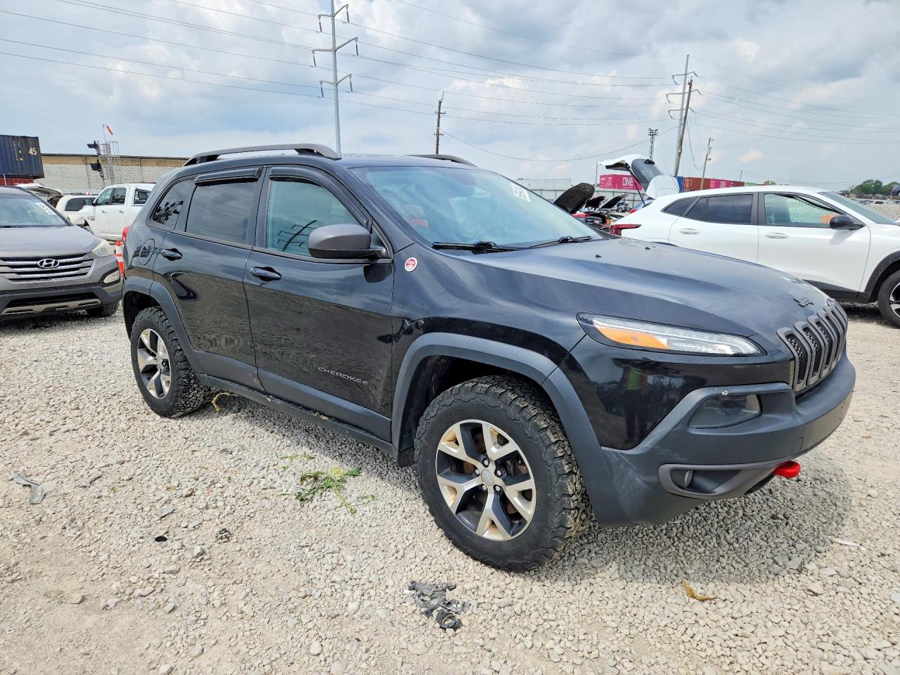 2014 Jeep Cherokee Trailhawk Black vin: 1C4PJMBS9EW127884