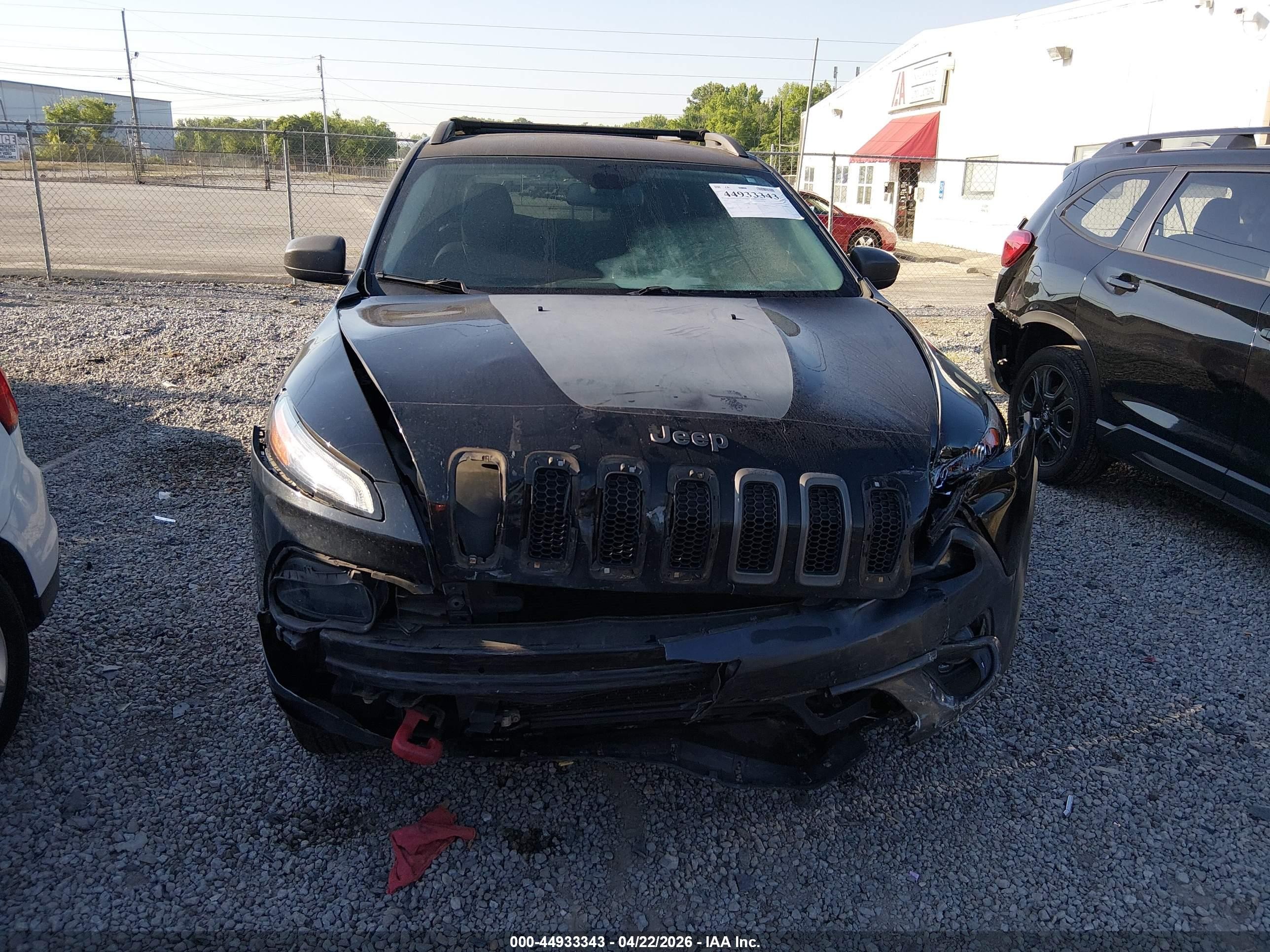 2014 Jeep Cherokee Trailhawk Black vin: 1C4PJMBS9EW160352
