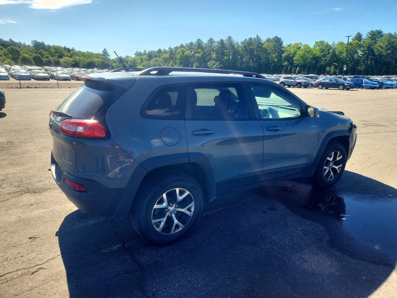 2014 Jeep Cherokee Trailhawk Gray vin: 1C4PJMBS9EW180634