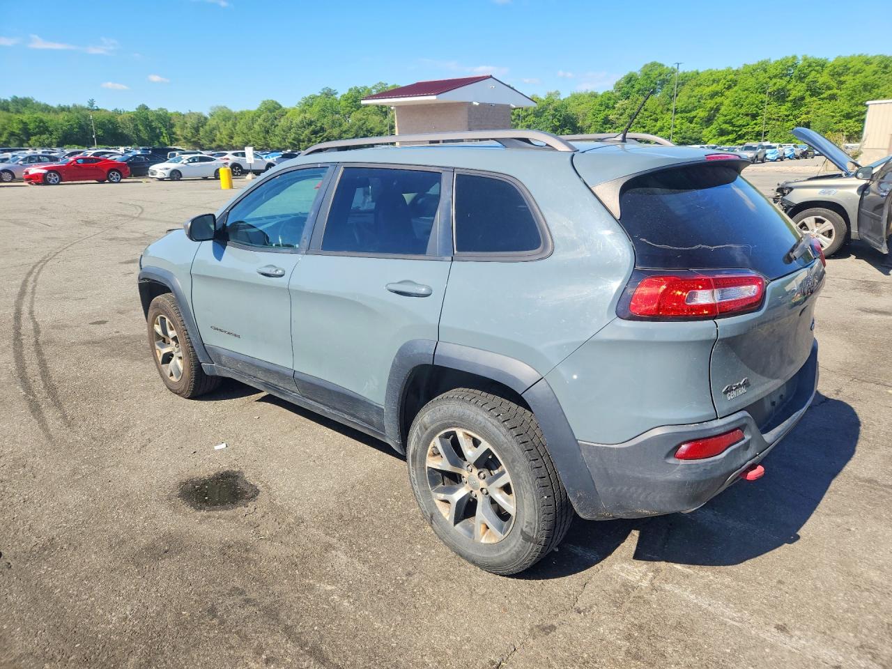 2014 Jeep Cherokee Trailhawk Gray vin: 1C4PJMBS9EW180634
