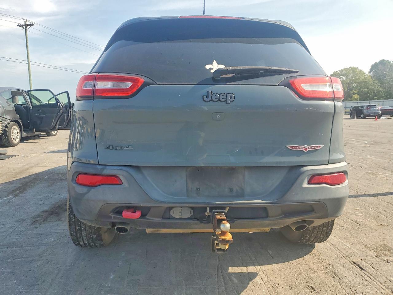 2014 Jeep Cherokee Trailhawk Gray vin: 1C4PJMBS9EW187082