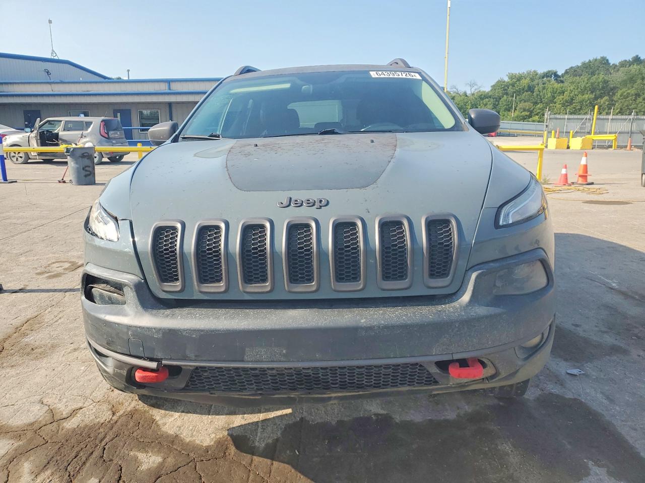 2014 Jeep Cherokee Trailhawk Gray vin: 1C4PJMBS9EW187082
