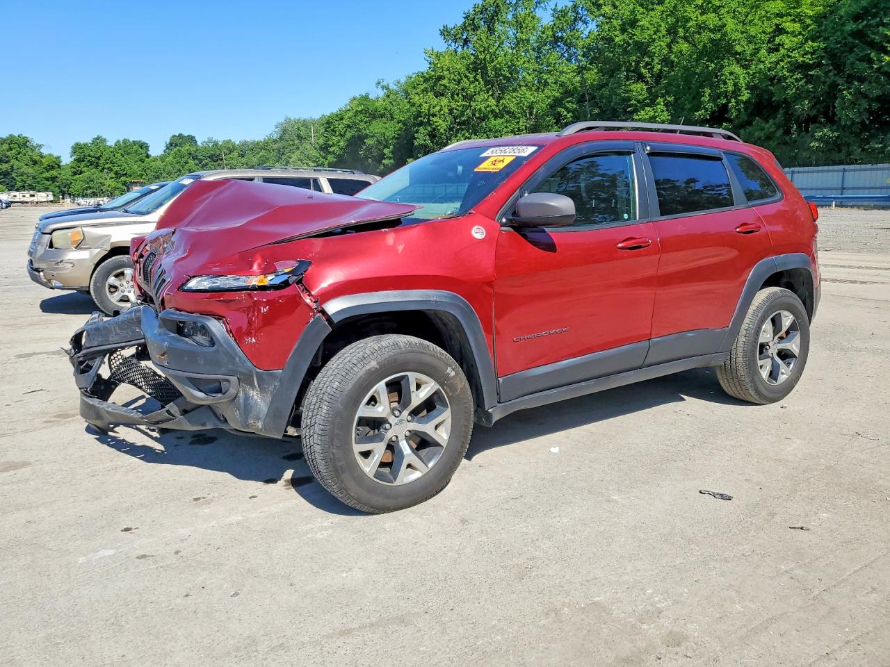 2014 Jeep Cherokee Trailhawk Burgundy vin: 1C4PJMBS9EW187955