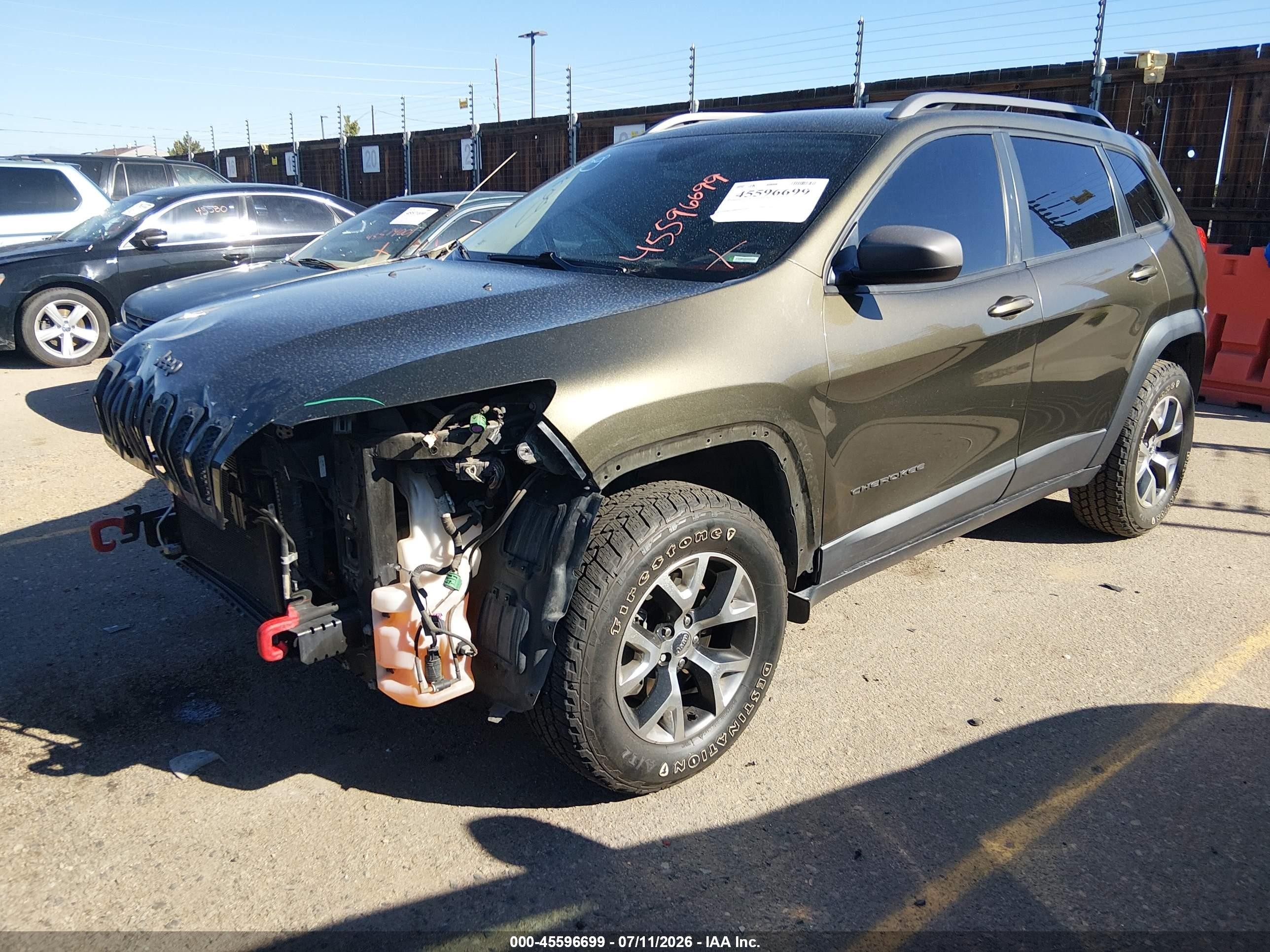2014 Jeep Cherokee Trailhawk Зеленый vin: 1C4PJMBS9EW210246