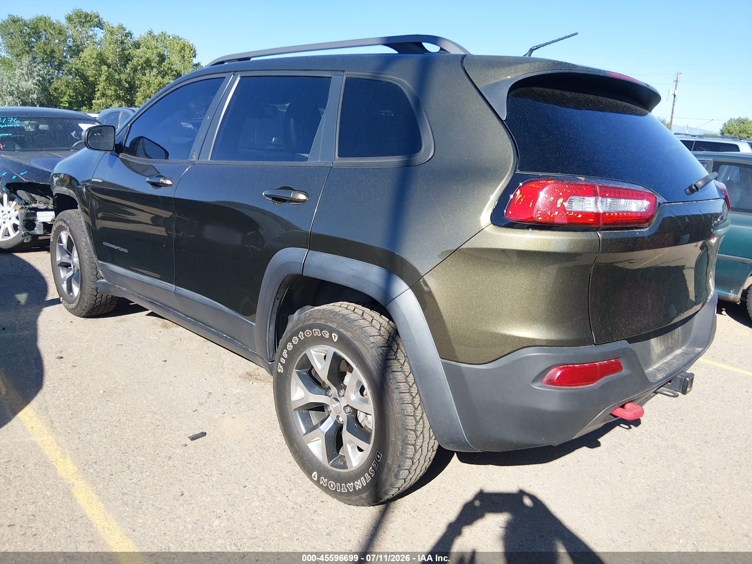 2014 Jeep Cherokee Trailhawk Зеленый vin: 1C4PJMBS9EW210246