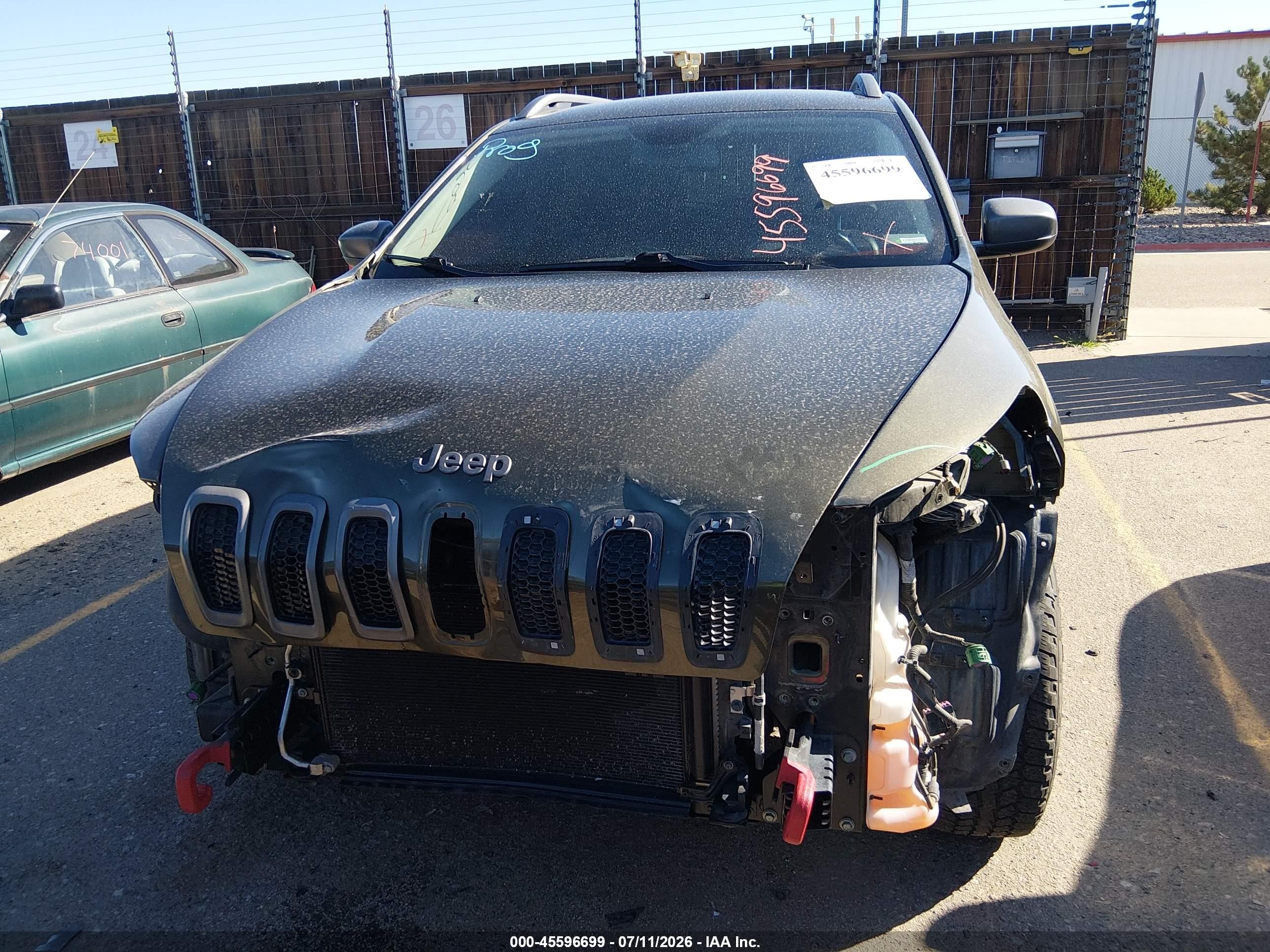 2014 Jeep Cherokee Trailhawk Зеленый vin: 1C4PJMBS9EW210246