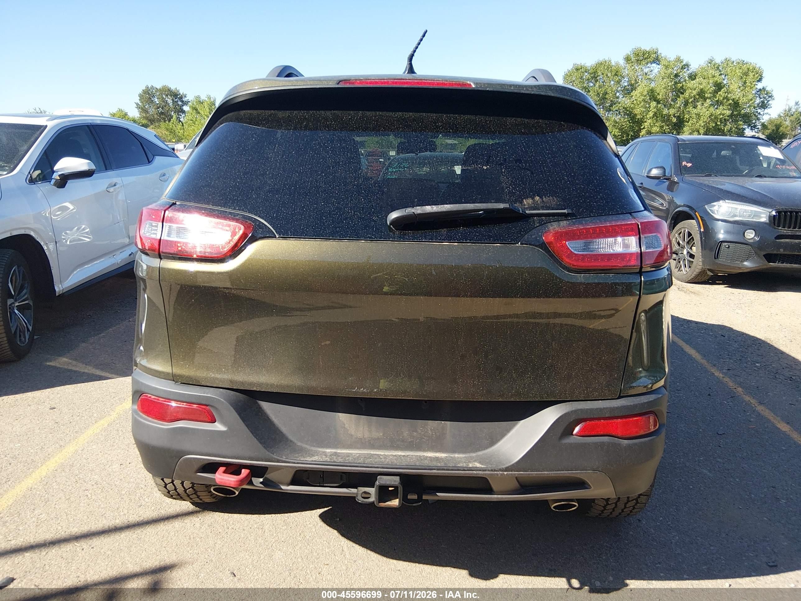 2014 Jeep Cherokee Trailhawk Зеленый vin: 1C4PJMBS9EW210246
