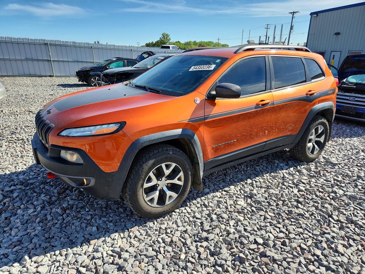 2014 Jeep Cherokee Trailhawk Orange vin: 1C4PJMBS9EW258314