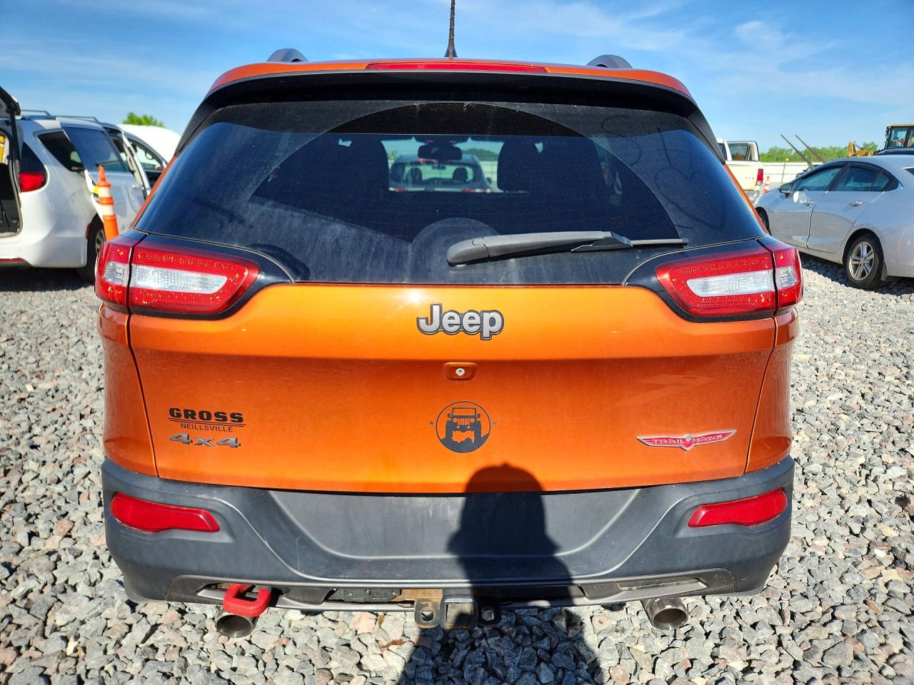 2014 Jeep Cherokee Trailhawk Orange vin: 1C4PJMBS9EW258314