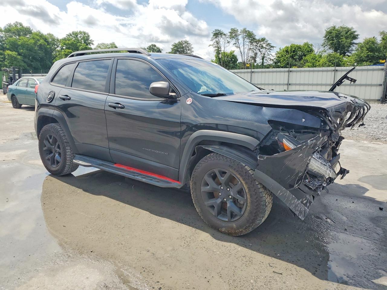 2015 Jeep Cherokee Trailhawk Черный vin: 1C4PJMBS9FW611099