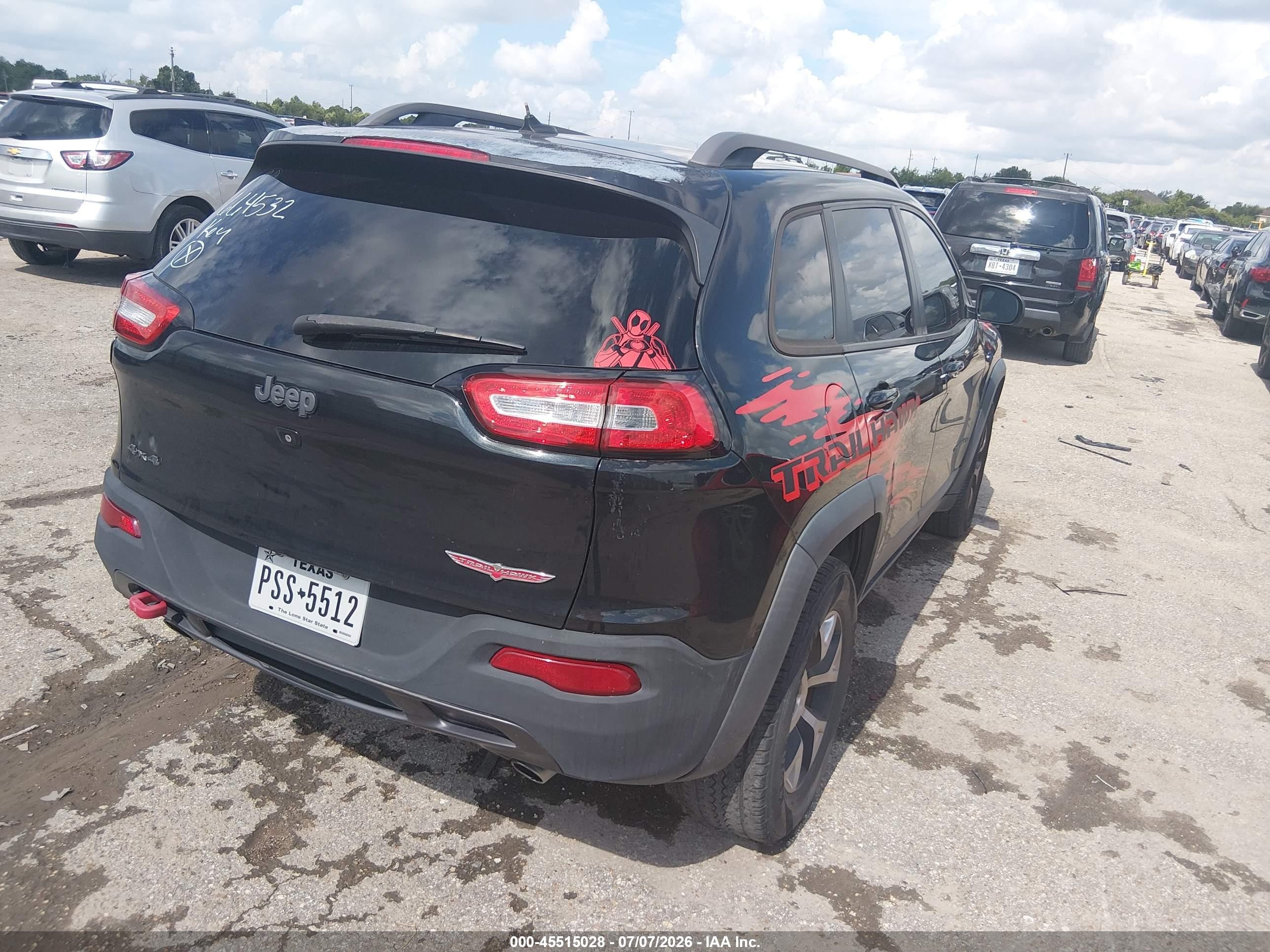 2015 Jeep Cherokee Trailhawk Gray vin: 1C4PJMBS9FW664532