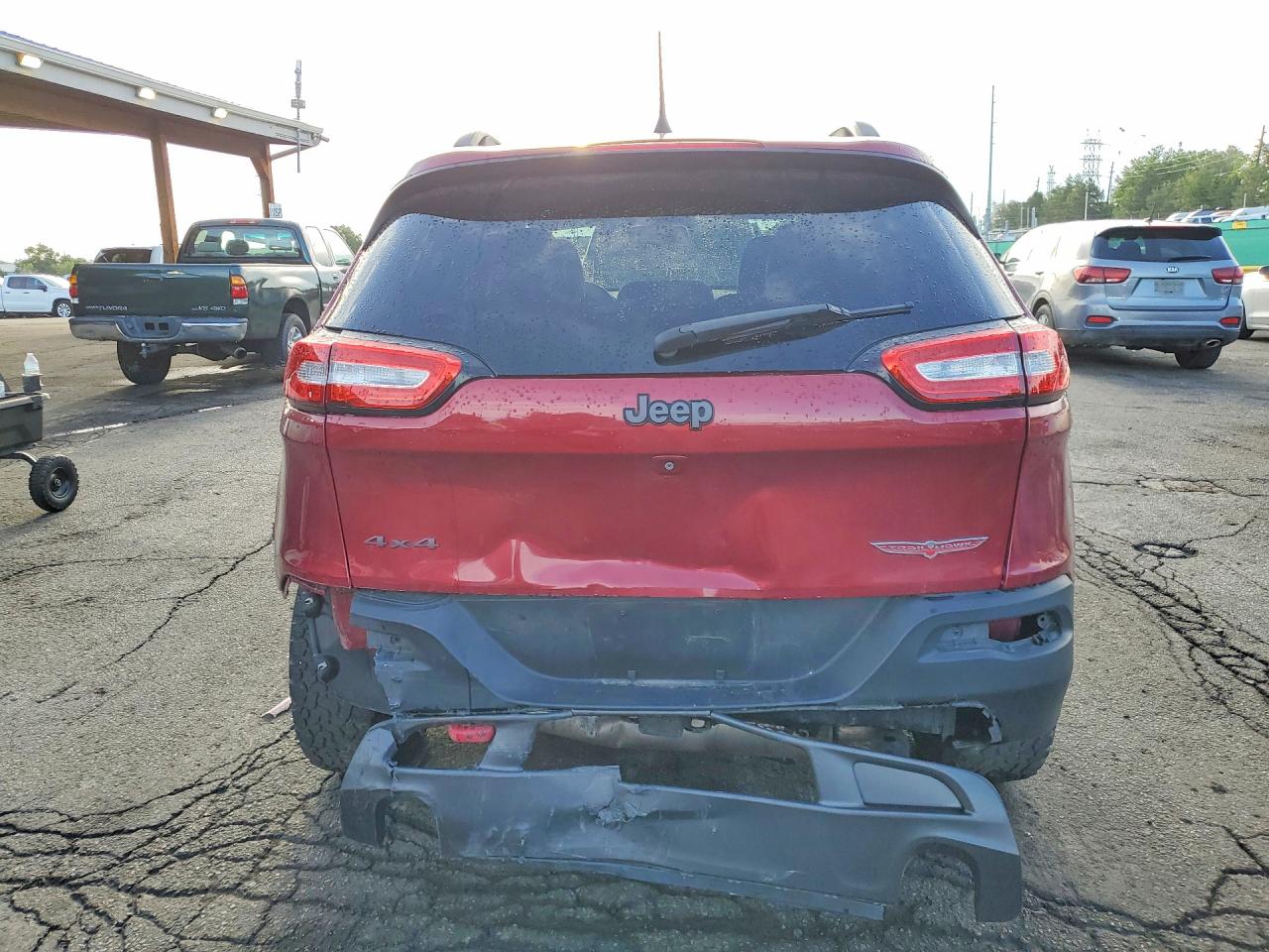 2016 Jeep Cherokee Trailhawk Maroon vin: 1C4PJMBS9GW189241