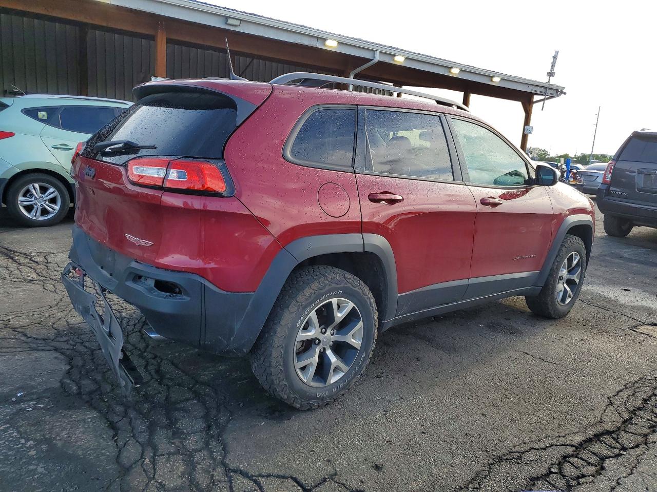 2016 Jeep Cherokee Trailhawk Maroon vin: 1C4PJMBS9GW189241
