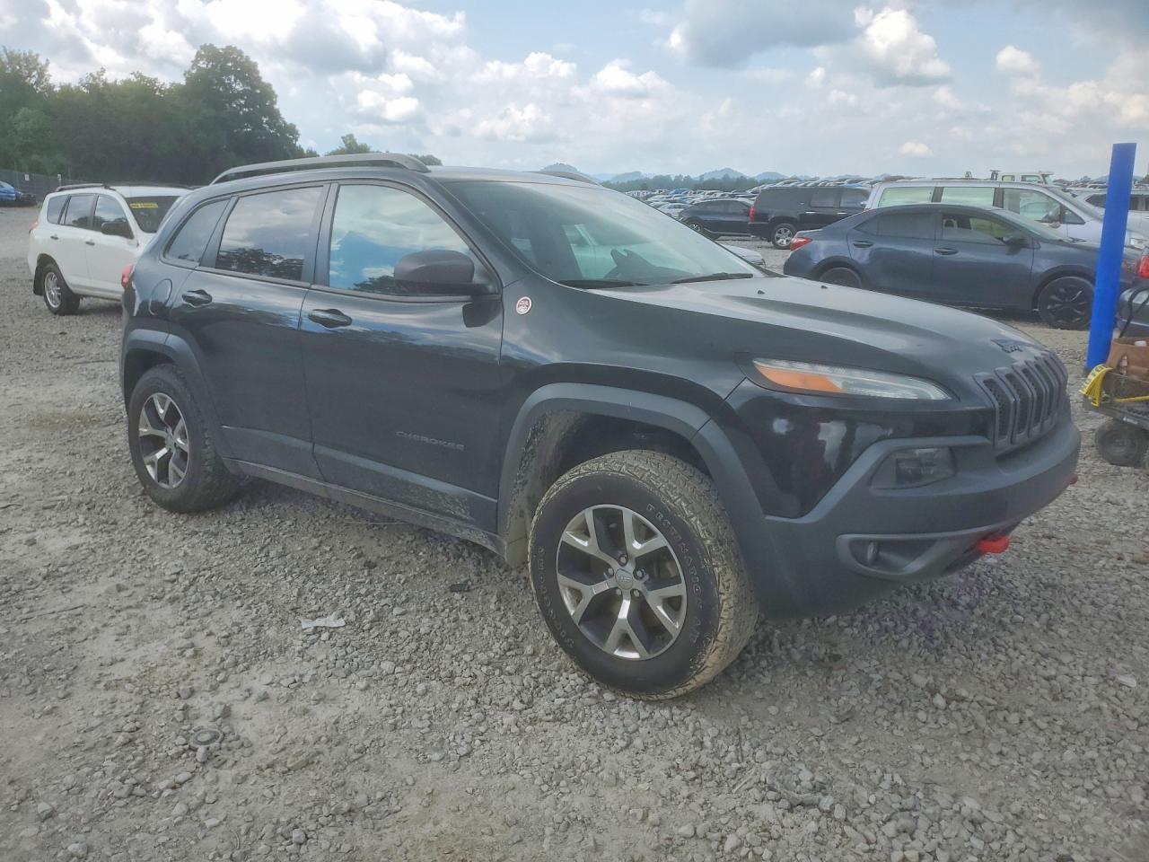 2014 Jeep Cherokee Trailhawk Black vin: 1C4PJMBSXEW170162