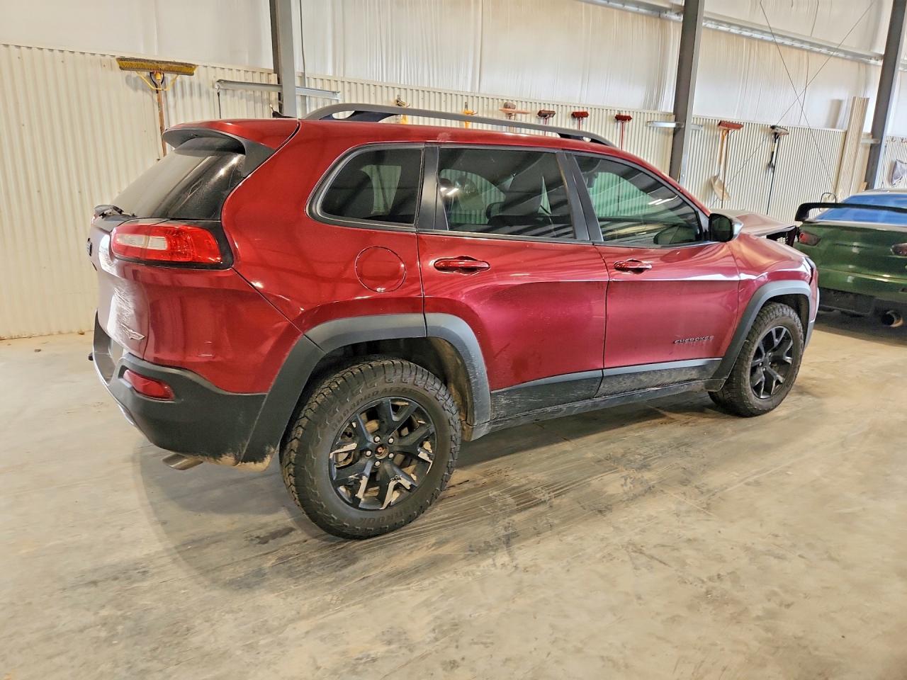 2014 Jeep Cherokee Trailhawk Burgundy vin: 1C4PJMBSXEW277230