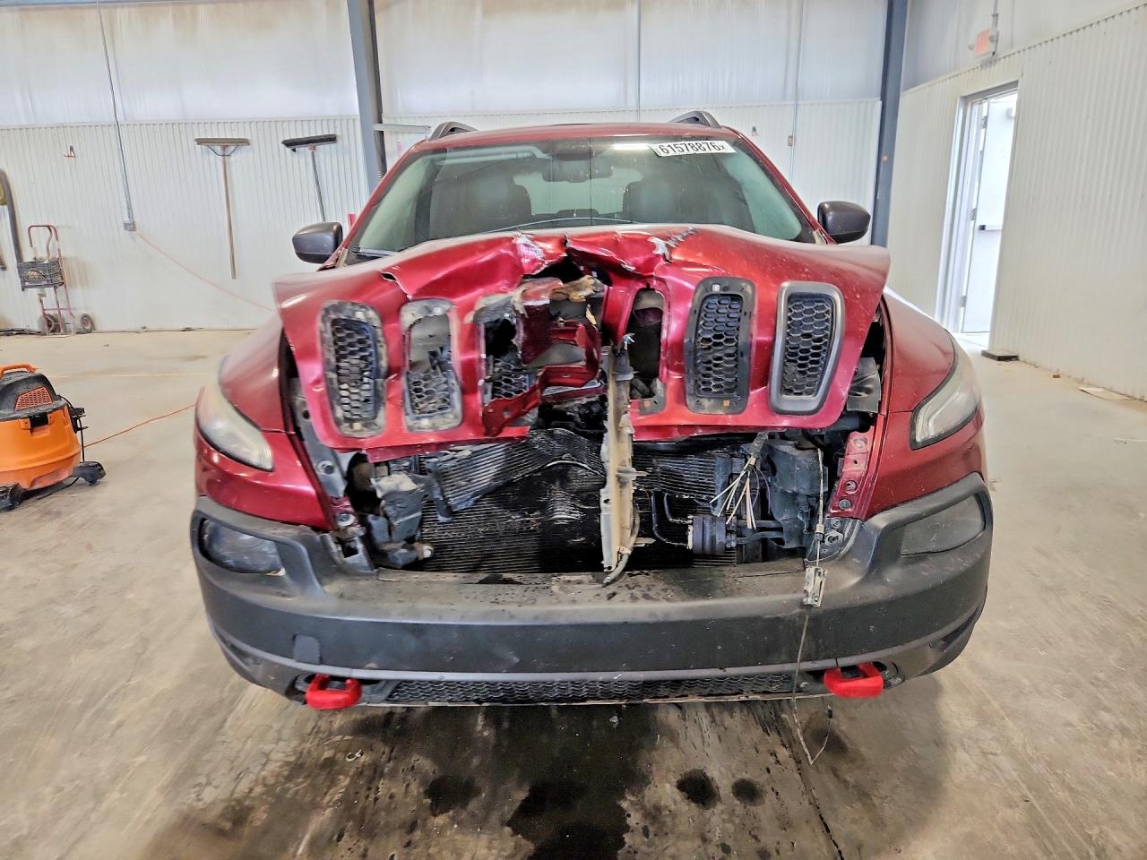 2014 Jeep Cherokee Trailhawk Burgundy vin: 1C4PJMBSXEW277230