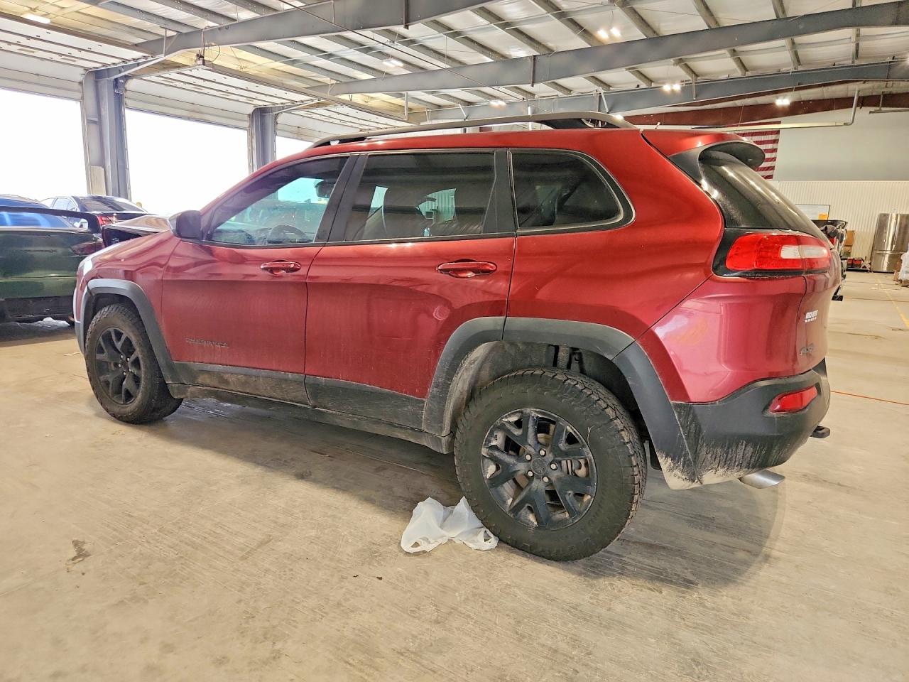 2014 Jeep Cherokee Trailhawk Burgundy vin: 1C4PJMBSXEW277230