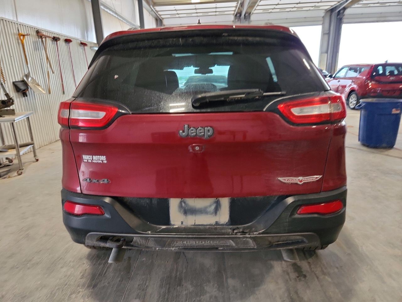 2014 Jeep Cherokee Trailhawk Burgundy vin: 1C4PJMBSXEW277230