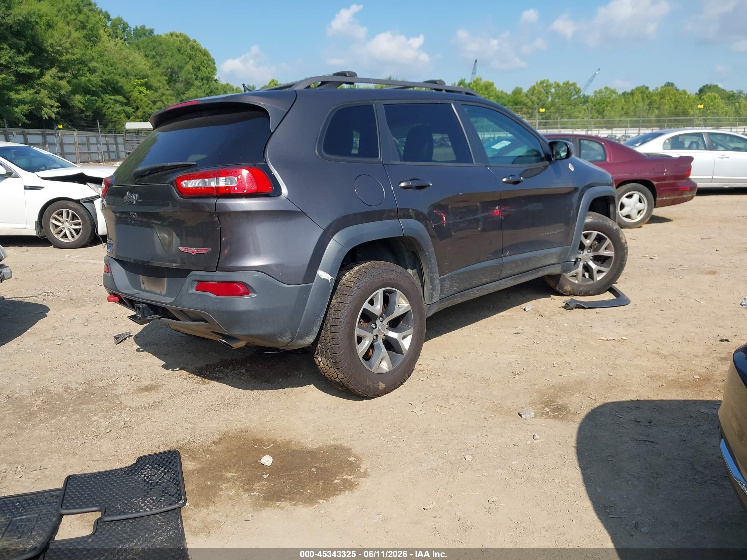 2014 Jeep Cherokee Trailhawk Серый vin: 1C4PJMBSXEW310307