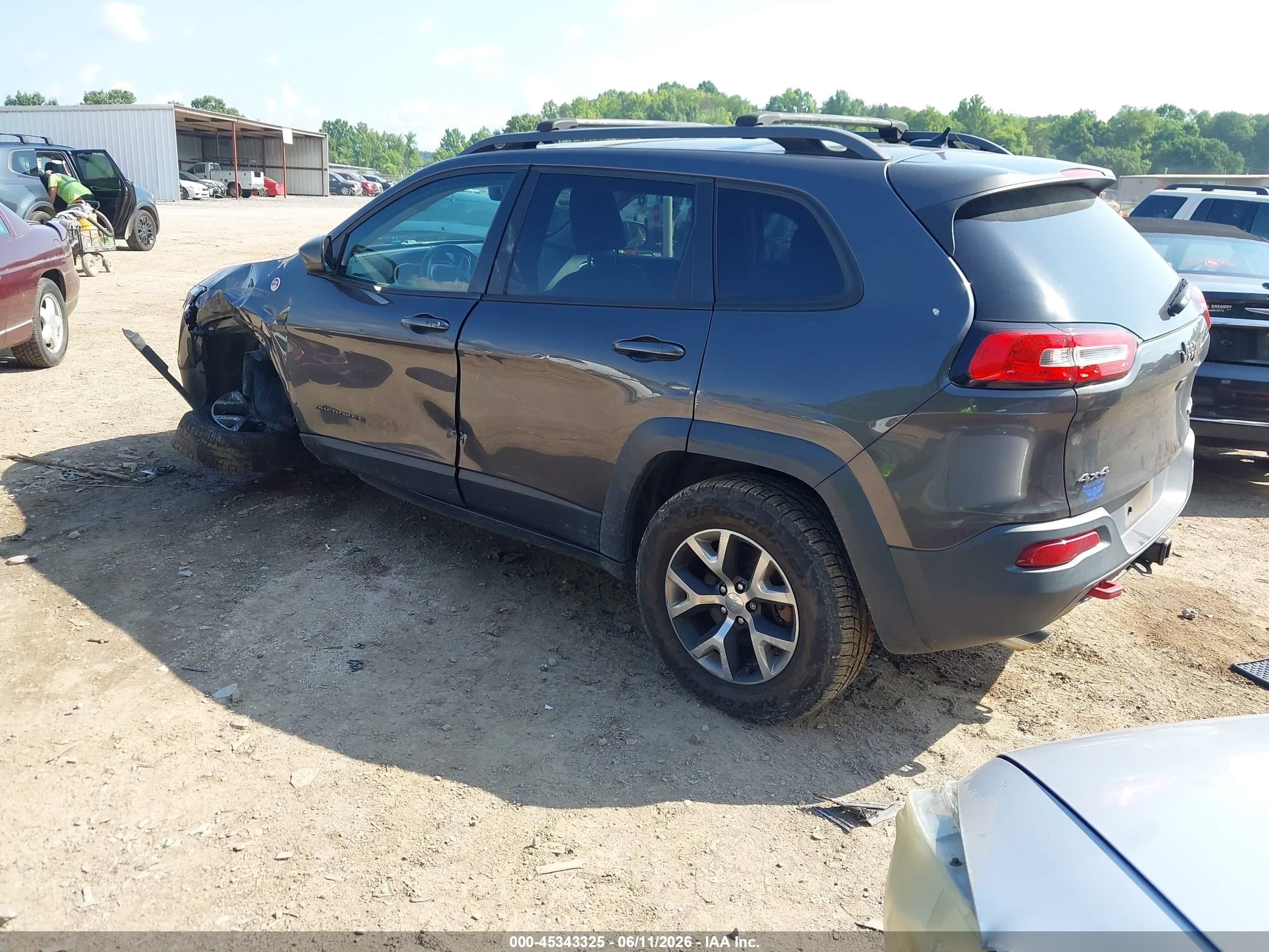 2014 Jeep Cherokee Trailhawk Серый vin: 1C4PJMBSXEW310307