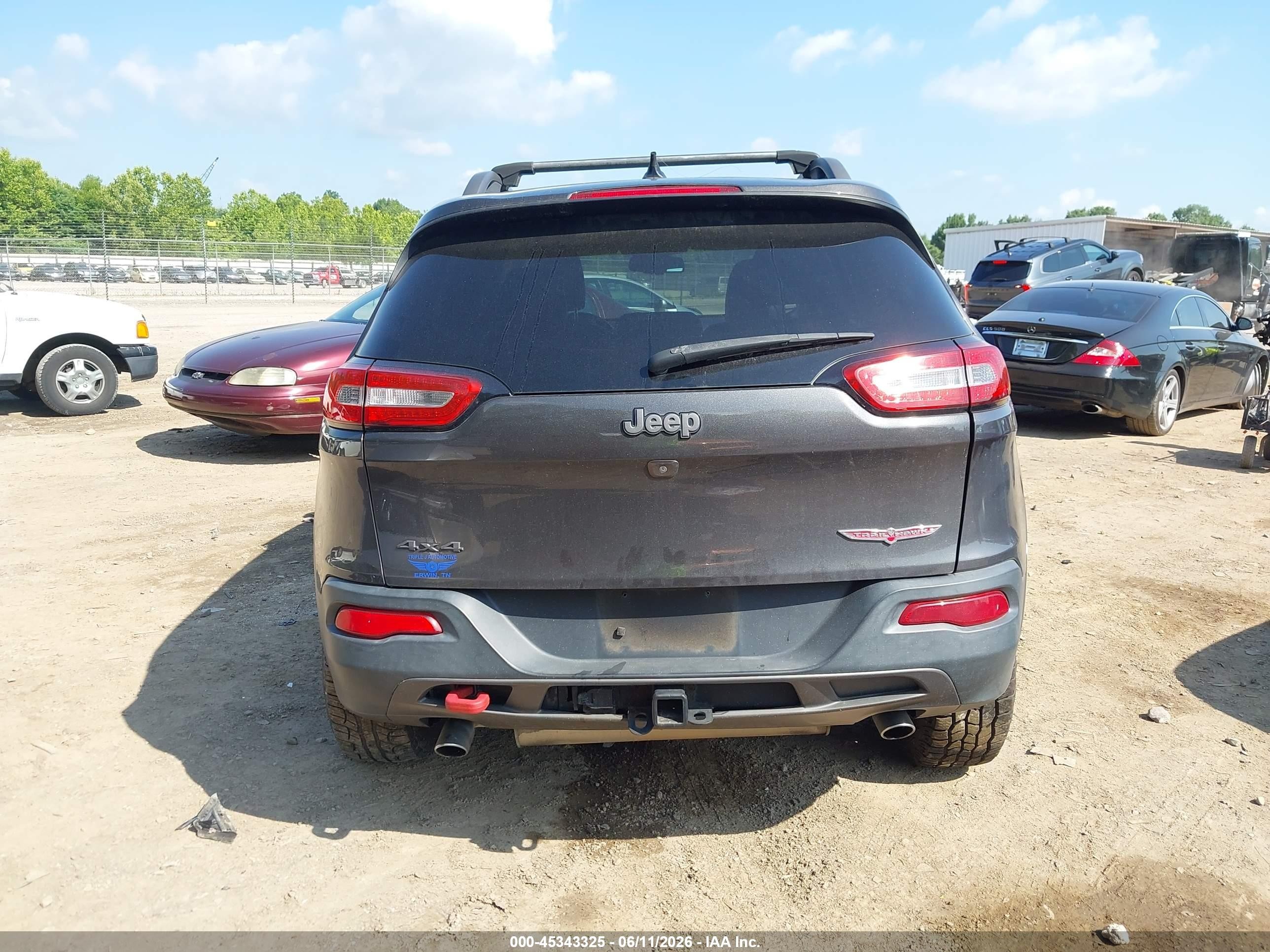 2014 Jeep Cherokee Trailhawk Серый vin: 1C4PJMBSXEW310307