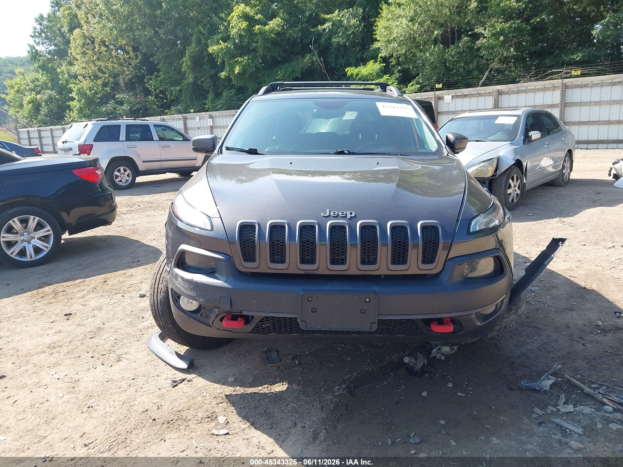 2014 Jeep Cherokee Trailhawk Серый vin: 1C4PJMBSXEW310307