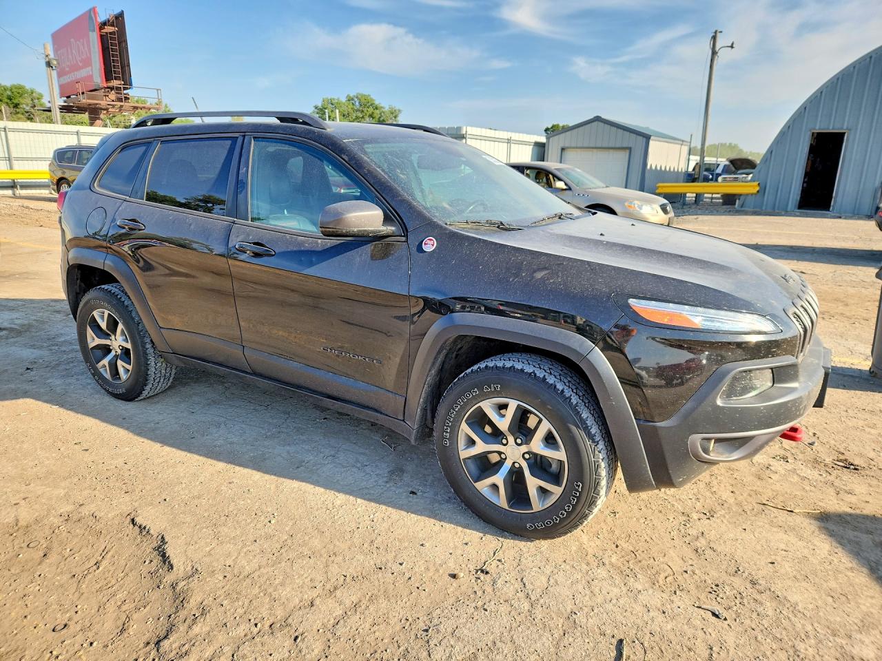 2015 Jeep Cherokee Trailhawk Black vin: 1C4PJMBSXFW522691