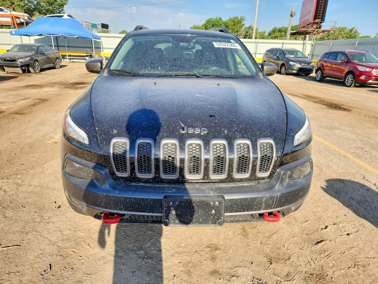 2015 Jeep Cherokee Trailhawk Black vin: 1C4PJMBSXFW522691