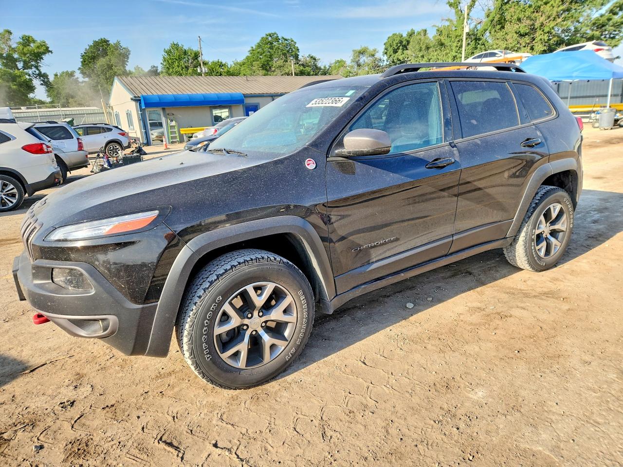 2015 Jeep Cherokee Trailhawk Black vin: 1C4PJMBSXFW522691