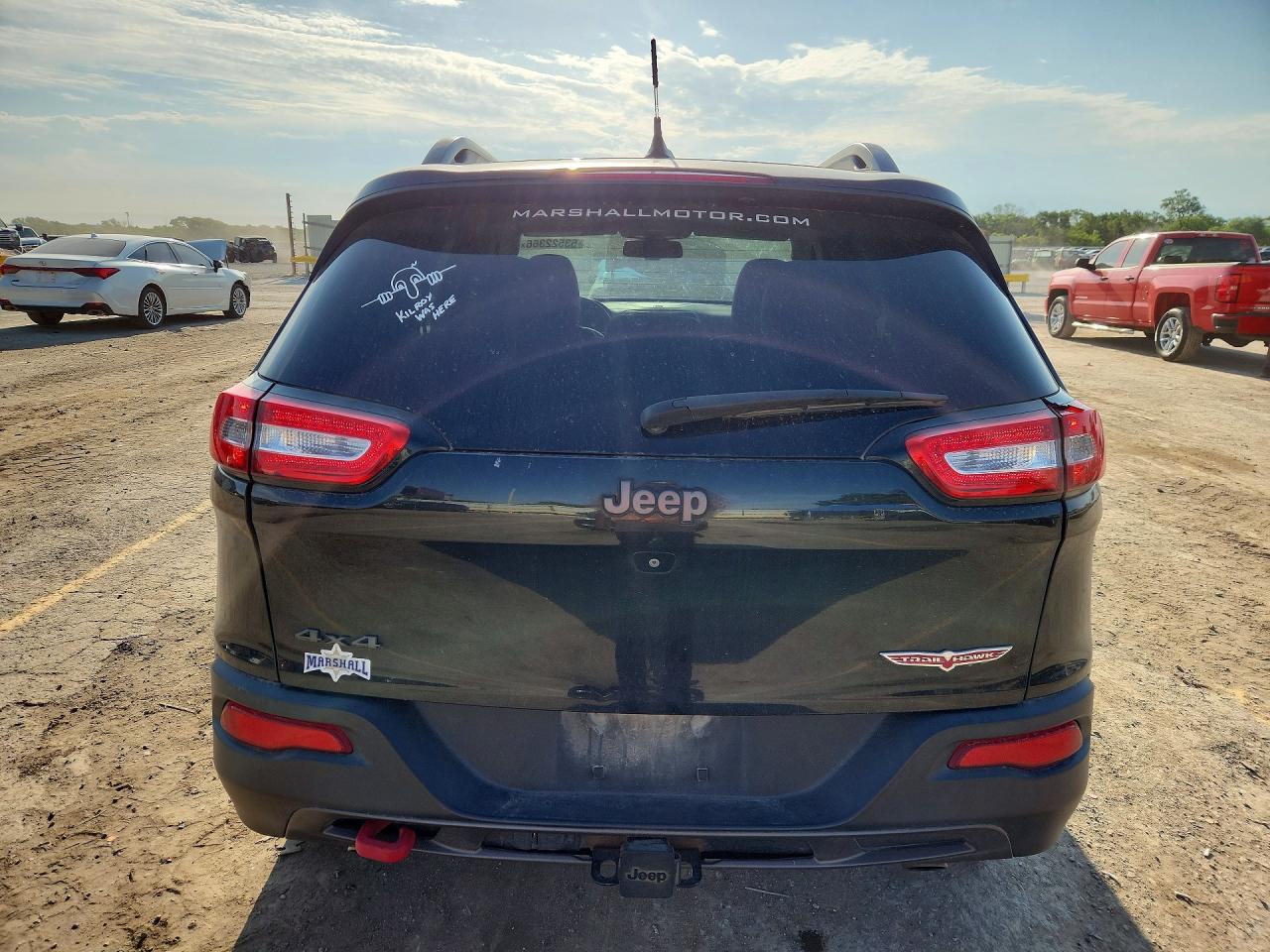 2015 Jeep Cherokee Trailhawk Black vin: 1C4PJMBSXFW522691