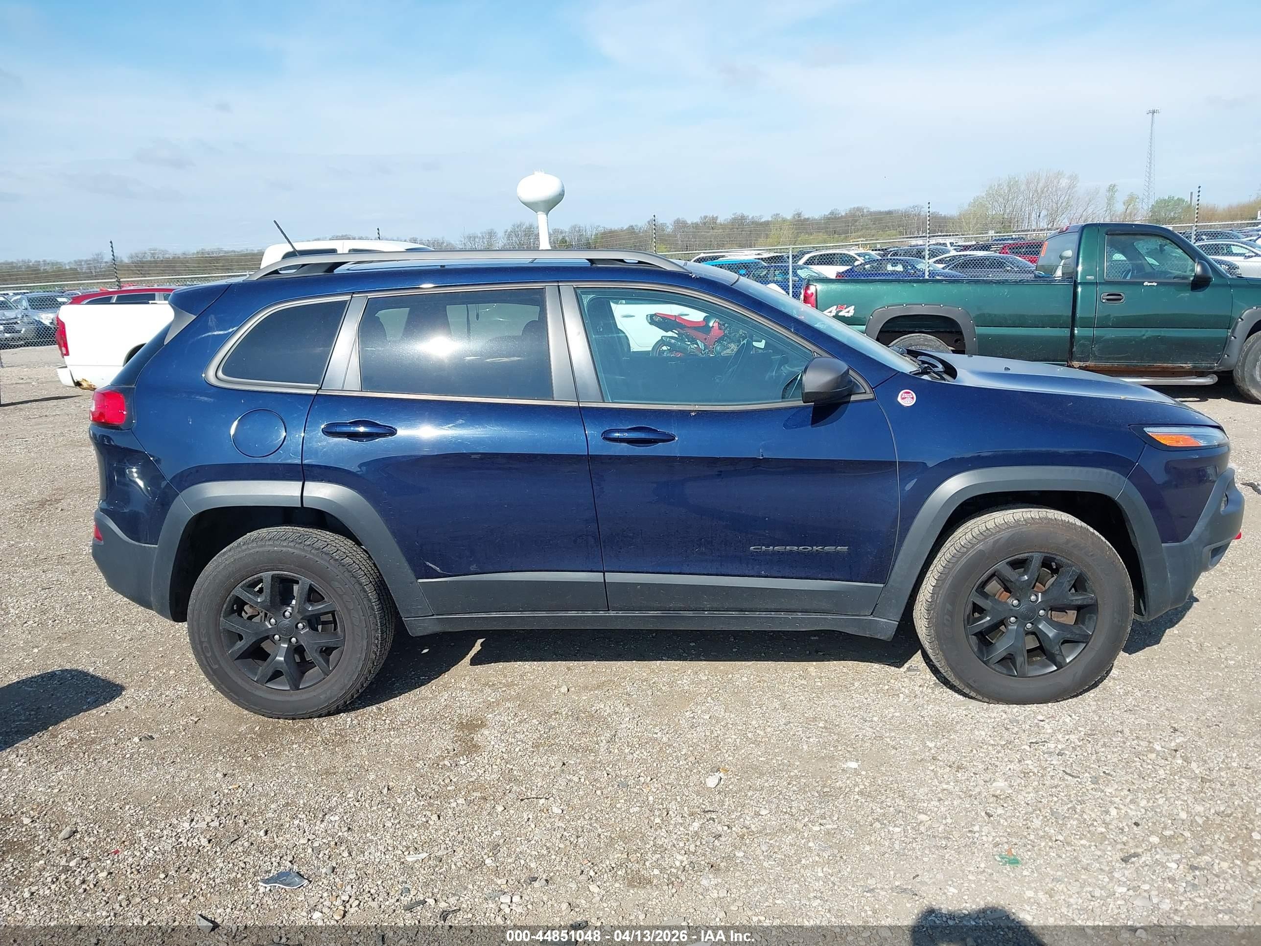 2015 Jeep Cherokee Trailhawk Dark Blue vin: 1C4PJMBSXFW630244