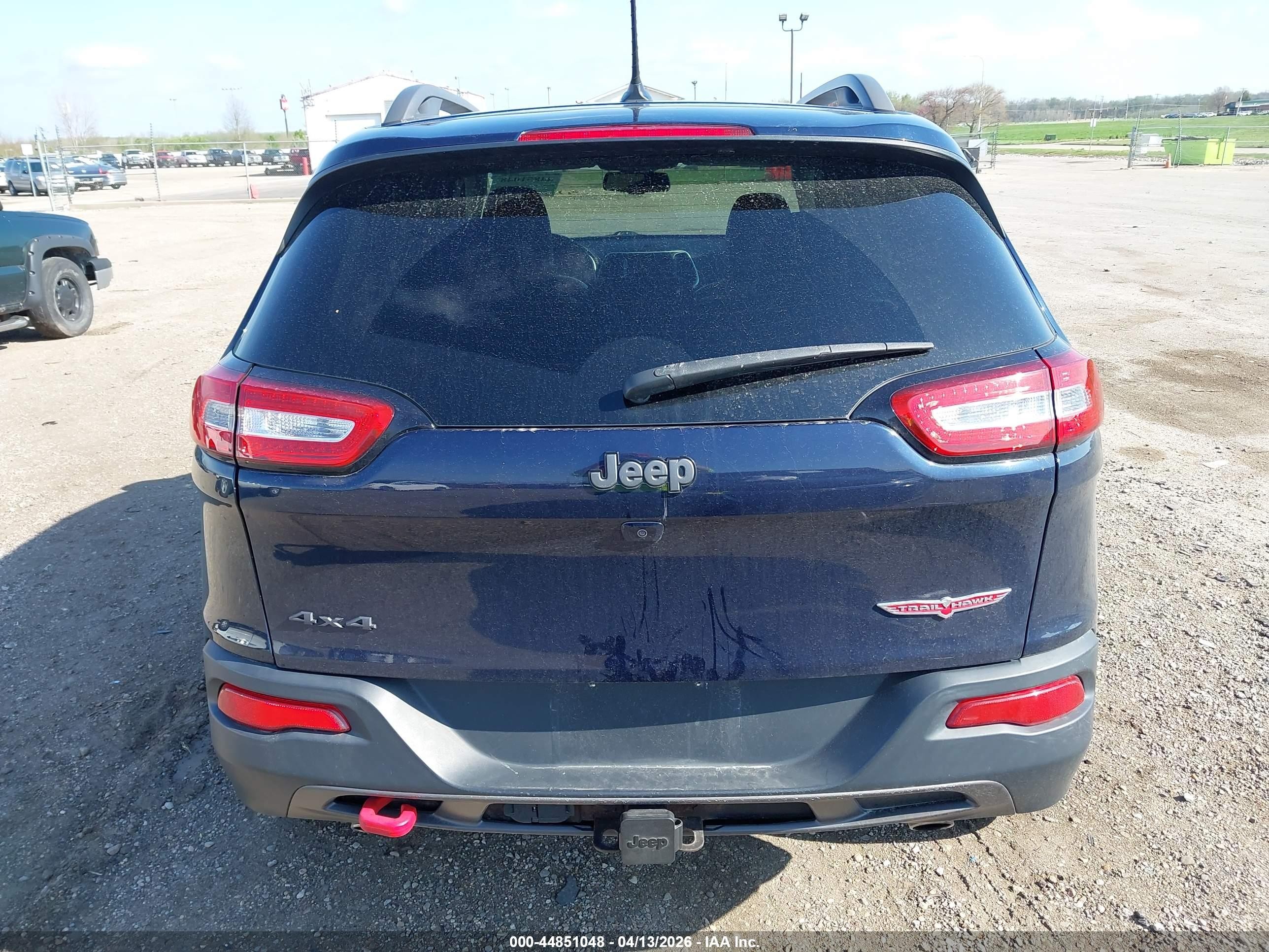 2015 Jeep Cherokee Trailhawk Dark Blue vin: 1C4PJMBSXFW630244