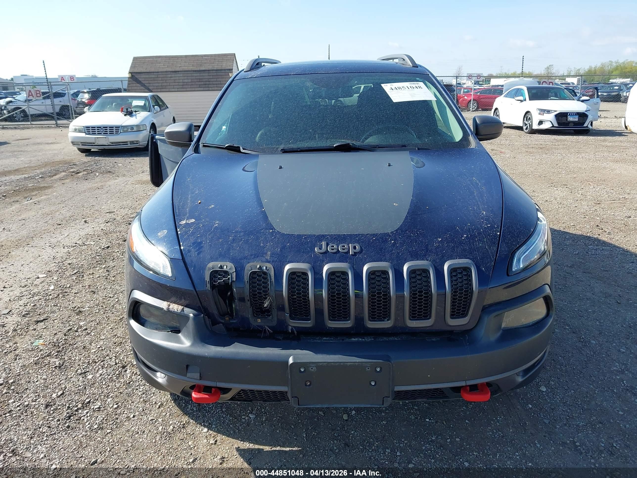 2015 Jeep Cherokee Trailhawk Dark Blue vin: 1C4PJMBSXFW630244