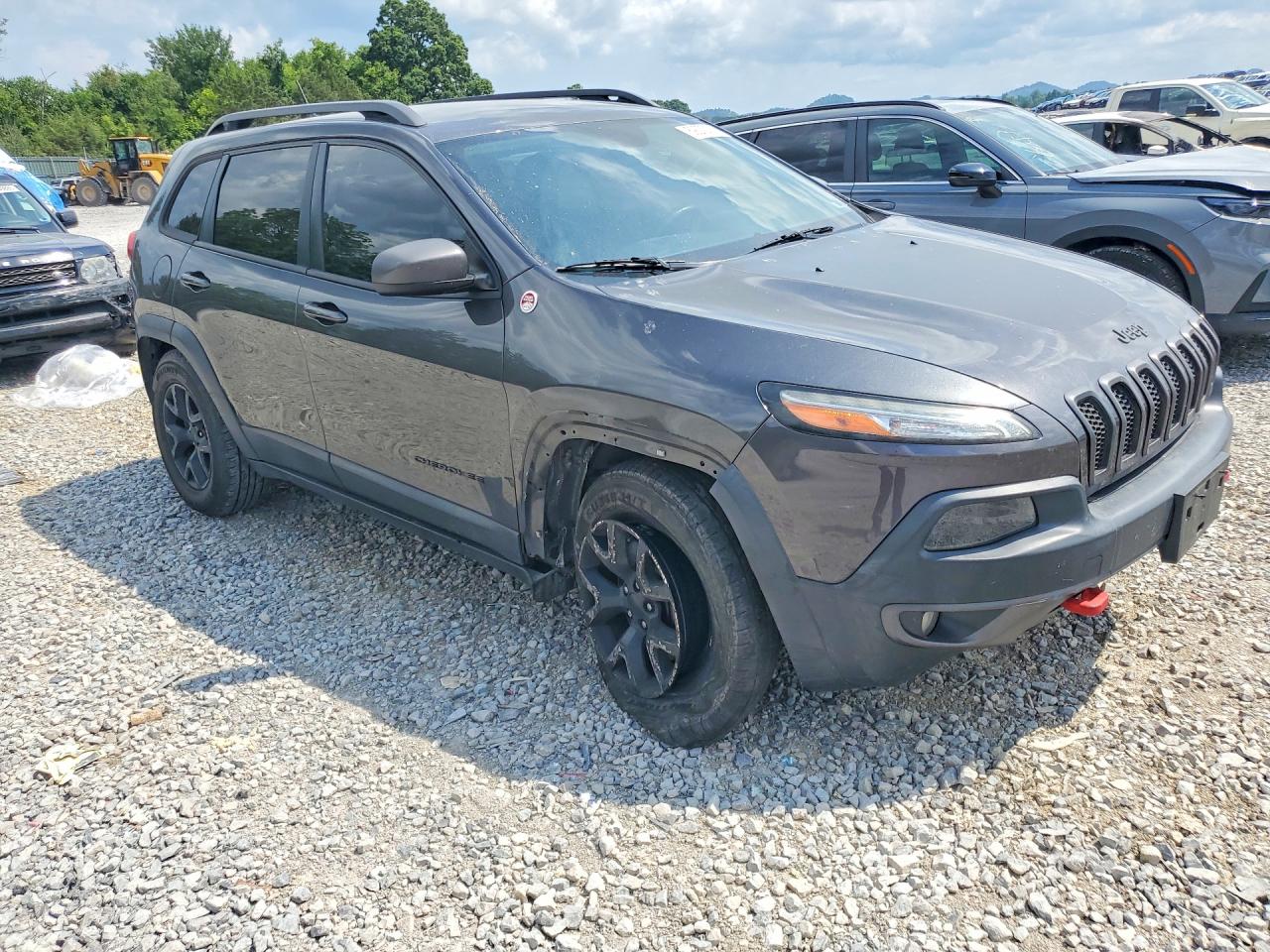 2015 Jeep Cherokee Trailhawk Gray vin: 1C4PJMBSXFW729632