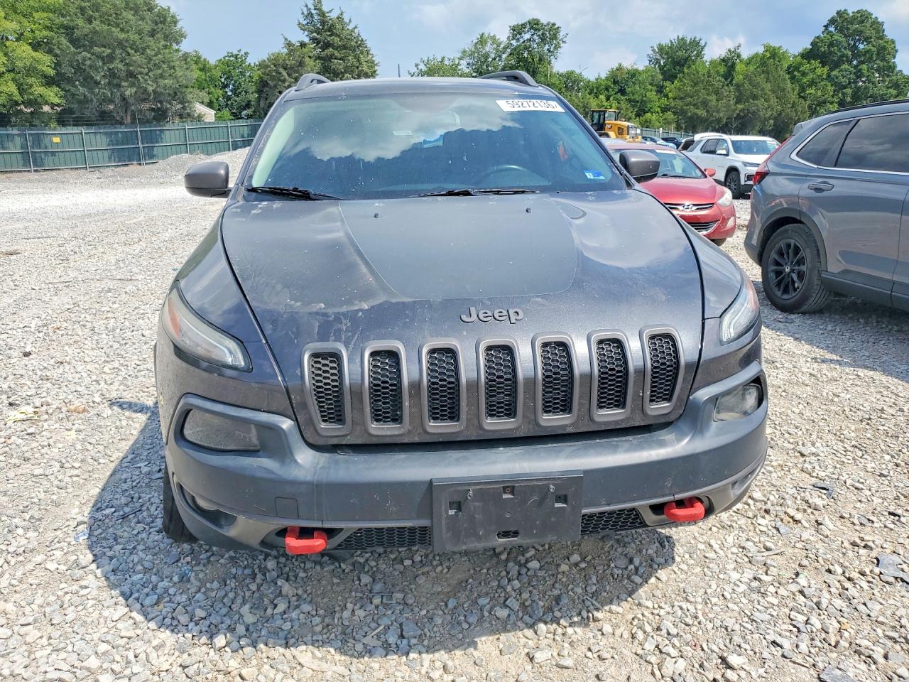 2015 Jeep Cherokee Trailhawk Gray vin: 1C4PJMBSXFW729632