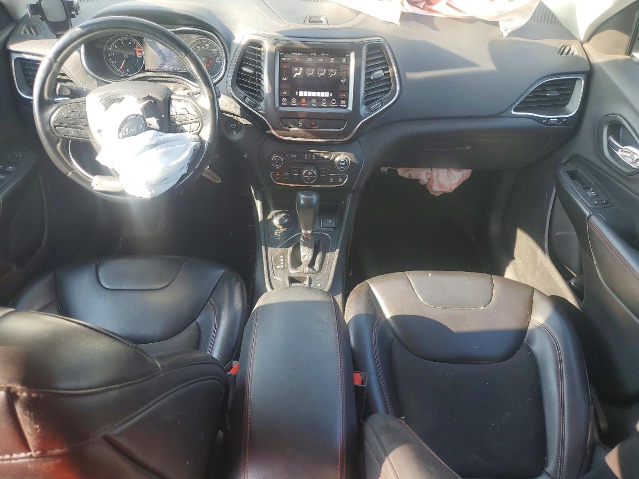2019 Jeep Cherokee Trailhawk White vin: 1C4PJMBX0KD347112
